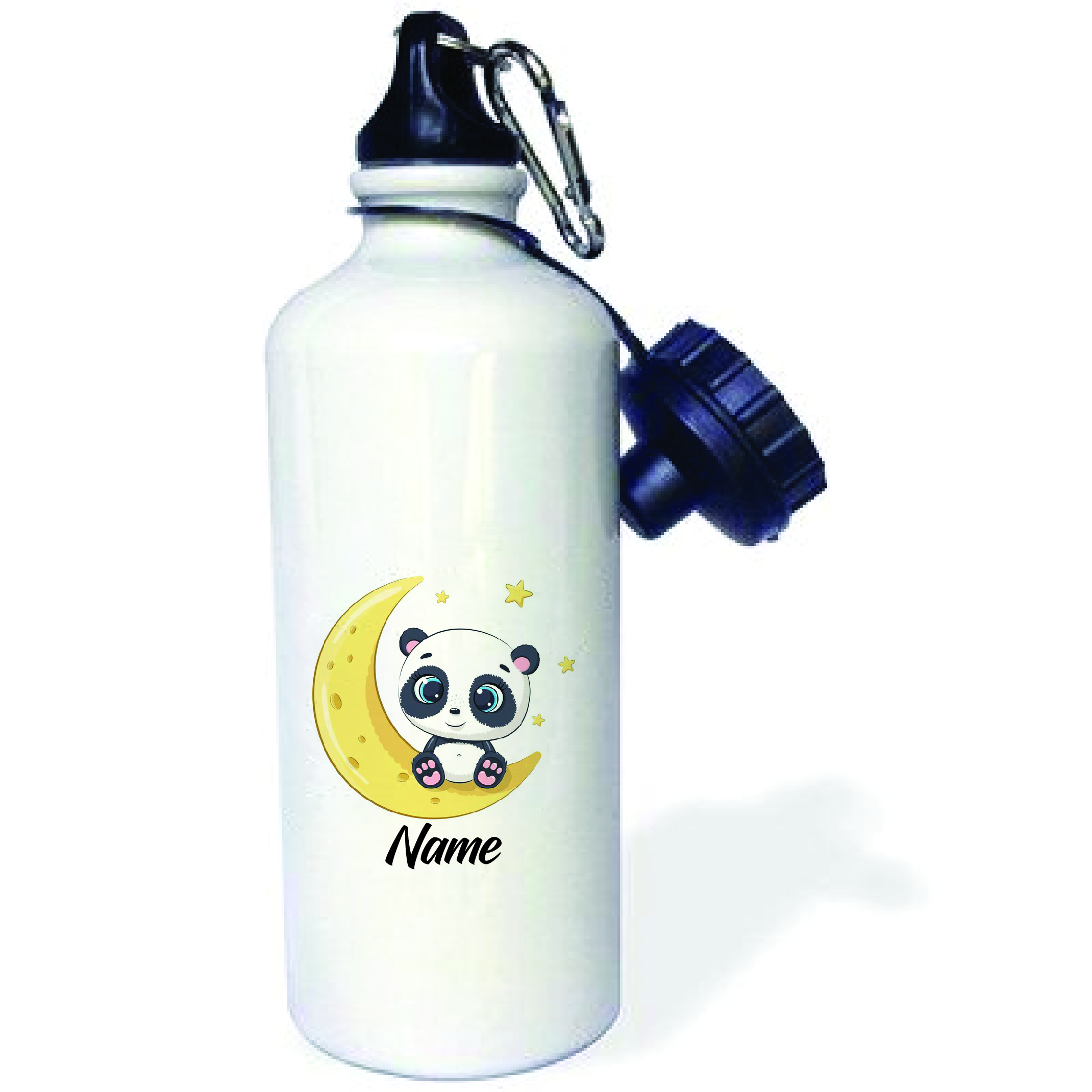 Personalised Panda on Moon Cute Aluminum Water Bottle